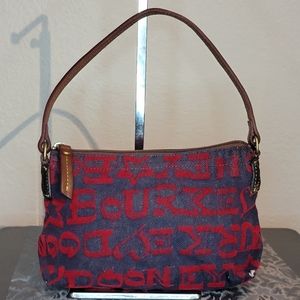 Dooney Denim and Pink Handbag
